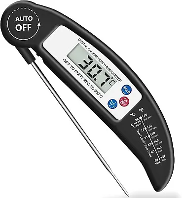 Meat Thermometer With Probe - Instant Read Waterproof Kitchen Digital UK • £4.40