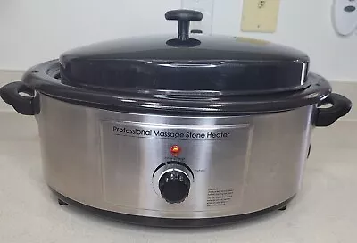 NRG 6 Qt.  Hot Stone Warmer Massage & Heater With Analog Control Therapists Rock • $44.97