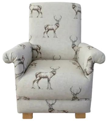 £114.95 • Buy Stags Chair Beige Armchair Children's Childs Armchair Kids Nursery Beige Fabric 