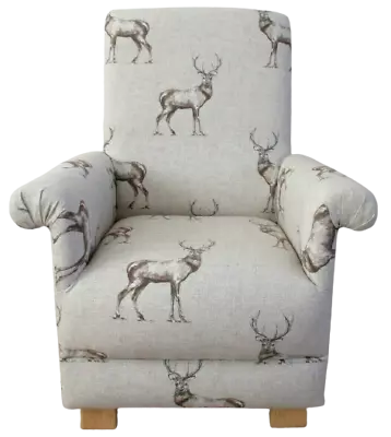 Stags Chair Beige Armchair Children's Childs Armchair Kids Nursery Beige Fabric  • £119.95