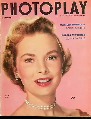 PHOTOPLAY October 1953 Magazine JANET LEIGH Cover MARILYN MONROE Beefcake Vv • $9.99