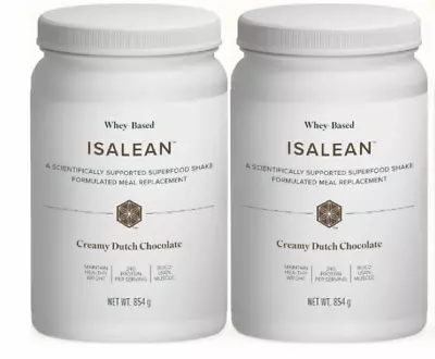 Free Post 2  Isagenix Protein Shakes - Dutch Chocolate Isalean Shake   • $162.88