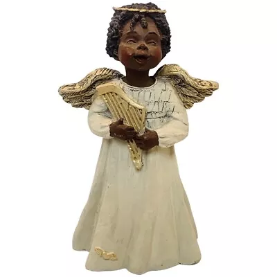 VTG Sarah’s Attic African American Girl Christmas Angel Figurine SINGING PRAISE • $32.40