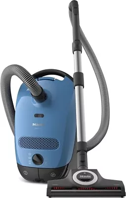 Miele Classic C1 Turbo Team Bagged Canister Vacuum Tech Blue • $399