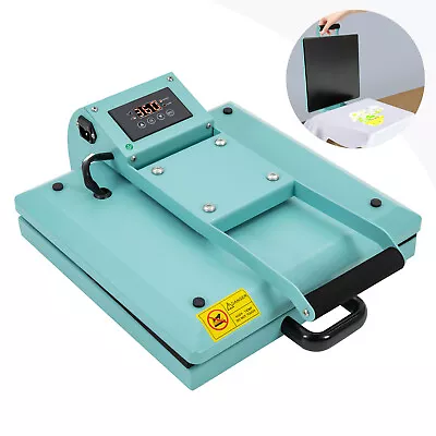 15 X15  DIY Digital Clamshell T-shirt Heat Press Machines Sublimation Transfer • $147.25