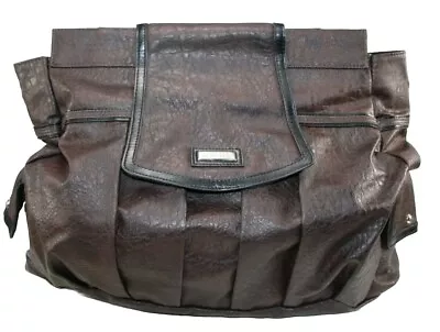 NEW!! MICHE Katherine Prima Shell Only Faux Leather Pleats Dark Chocolate Brown • $30.99