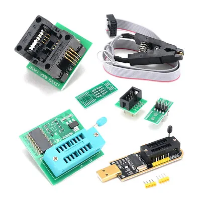 USB Programmer Kit With SOP8 Clip EEPROM  BIOS Flasher  Flash K9S4 • £12.08