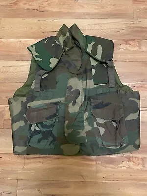 US Army Camo Body Armor Fragmentation Protective Vest Ground Troops Size Large • $175