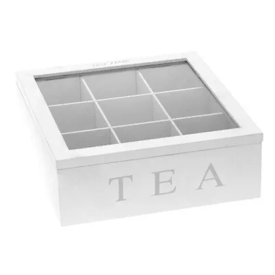 Rustic Galvanized Metal Tea Bag Storage Box Organizer Chest With Lid W Latch • $68.99