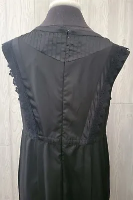 Victorian Trading April Cornell BLACK Mourning Dress Dress Nightgown SM 39D • $175