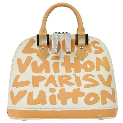 Louis Vuitton Beige Graffiti Alma MM Handbag M92180 BA0051 122985 • £1190.33