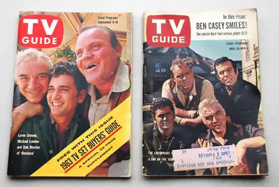 2 TV Guides: Bonanza Michael LandonMarch 1963 & September 1962 • $12