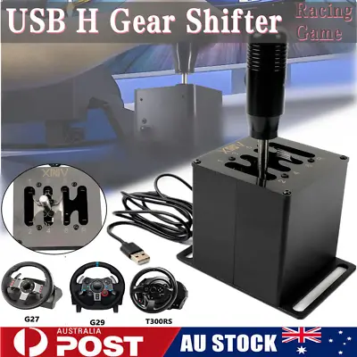 PC USB H Gear Shifter For Logitech G27G29 T300 Sim Racing Game • $92.73