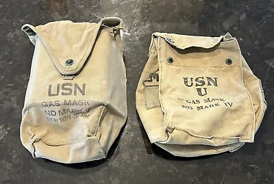 Navy Gas Mask Storage Bags...vintage • $12