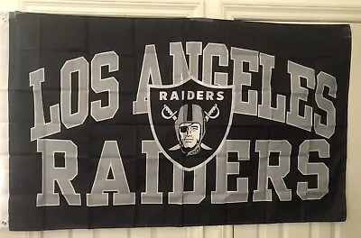 Raiders Banner Flag 3x5 Ft Fast / Free Shipping Los Angeles Oakland 3 X 5 • $19.97