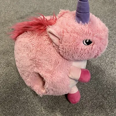 Cozy Time Pink Unicorn Large Plush Soft Cuddly Toy Teddy Hand Warmer 40x30cm VGC • £10