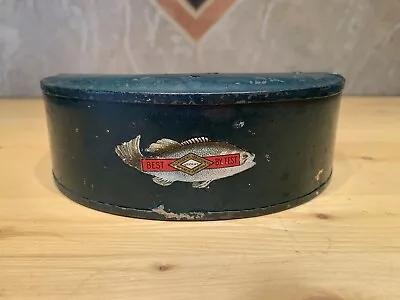 Vintage Horrocks Ibbotson  Co Utica NY Worm Box Bait Tin Fly Fishing H & I • $45.95