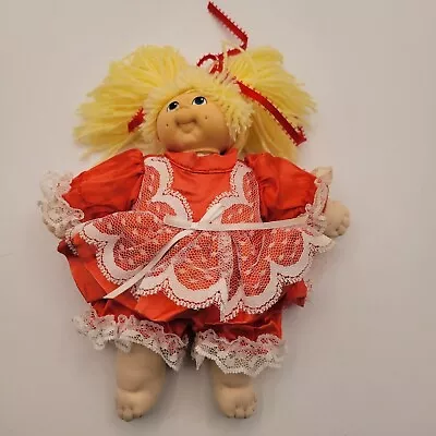 Vintage 1984 Martha Nelson MH Thomas Small 7  Doll Baby Doll W Blonde Pigtails • $12.90