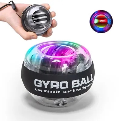 Gyro Power Ball Hand Exerciser LED Wrist Strengthener Muscle Training • $19.99