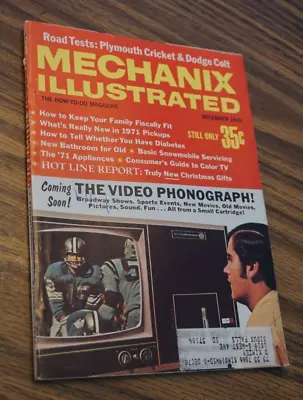 Mechanix Illustrated Magazine - December 1970 - The Video Phonograph • $12.99