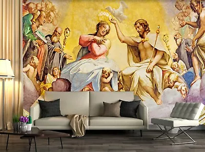 3D Jesus Scepter 16035NA Jesus Religion God Wallpaper Wall Murals Removable Fay • $49.55