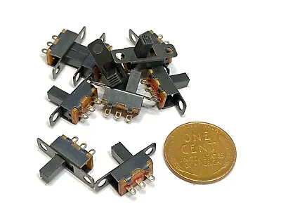 10 Pieces SS12F15G6 ON/off 2 Position 1P2T SPDT Panel Mini Slide Switch C12 • $9.10