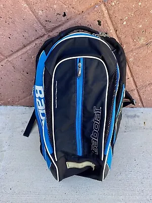 OEM Babolat Pure Drive Tennis Racquet Backpack Bag Black White Blue • $64.95