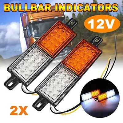 2x 30 LED Bullbar Indicator Lights Front DRL Amber Park For ARB TJM Marker Lamp • $29.99