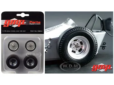 Wheels & Tires Set Of 4 From Chizler Vintage Dragster 1/18 Gmp 18854 • $8.99