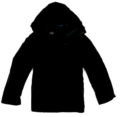 100% WATERPROOF WINDPROOF JACKET Mens XS-3XL Zip Up Hooded Kagool Plain Black  • $20.40