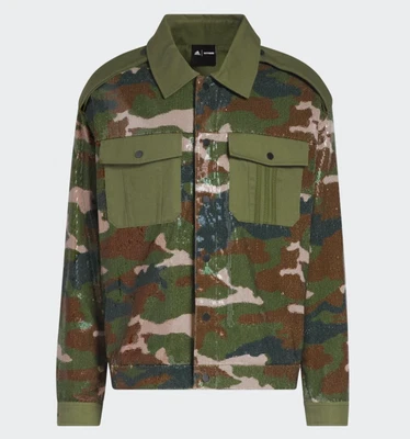 $473.86 • Buy Adidas Ivy Park Sequin Jacket Camo Green Size M Beyonce