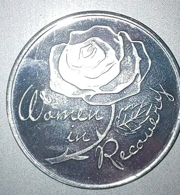 Women In Recovery Aluminum Alcoholics Anonymous AA NA Coin Chip Medallion Token • $3.99