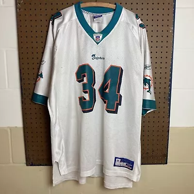 Vintage Reebok Authentic Ricky Williams #34 Miami Dolphins Jersey 2XL • $29.80
