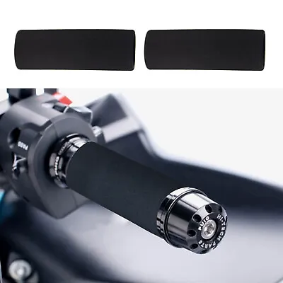 Motorcycle Foam Anti-Vibration Comfort Handlebar Grip Cover Black For Honda BMW • $8.88