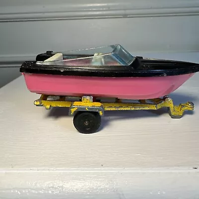 Vintage 1970's Tootsie Toy Boat And Trailer 70s Collectible • $29