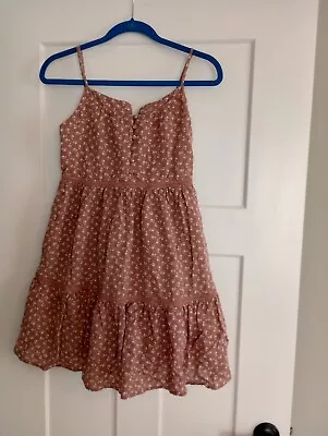 Women's In Loom Mini Mauve Floral Sundress Small • $10