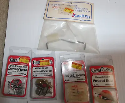 Vintage Lot Of 5 Packs Great Planes RC Airplane Parts NIP • $19