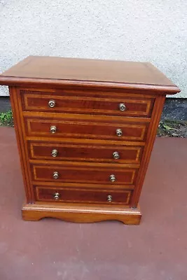 Antique Edwardian Inlaid Mahogany Speciman Collectors Chest Of Drawers C1900/10 • £225