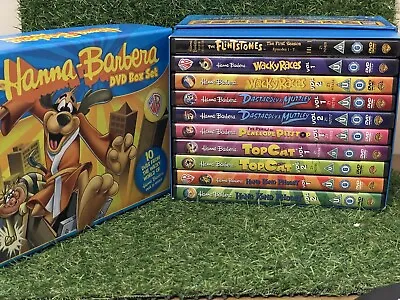 Hanna Barbera 10 Dvd Box Set   Flintstones Top Cat Wacky Races Hong Kong Phooey • £29.99