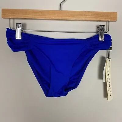 Vitamin A Ecolux Bikini Bottom Blue Womens 6 • $31.46