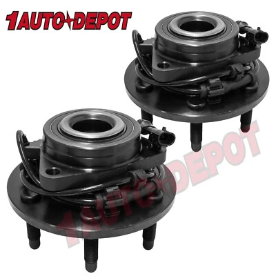 $79.99 • Buy 4WD Front Wheel Hub Bearings For Chevy Silverado GMC Sierra 1500 Tahoe 6 Lug