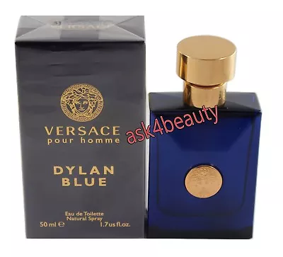 Versace Pour Homme Dylan Blue 1.7oz/50ml Edt Spray For Men New In Box • $43.99