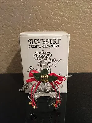 Vintage Hand Crafted Blown Silvestri Glass Ornament 🎠 Carosel Unicorn Christmas • $4.99