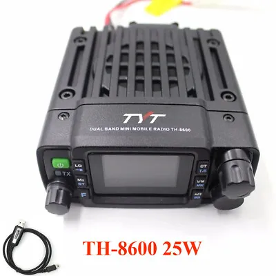 £140.47 • Buy Tyt Th-8600 25w Dual Band Mobile Radio Uhf/vhf144/430mhz Walkie Talkie+usb Cable