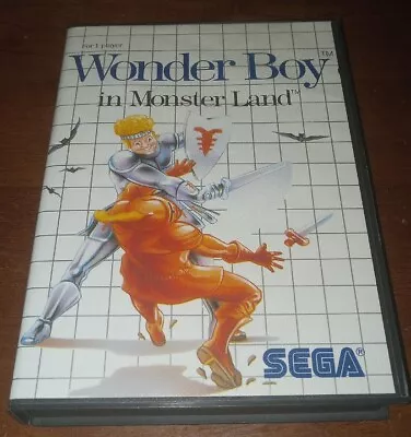 Wonder Boy In Monster Land (Sega Master System 1988) W/Poster Japan Made RARE! • $45