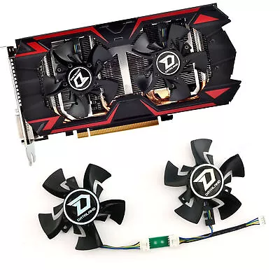 Single Fan/1Pair Cooling Fan W/Power Board For DATALAND R9 380 285 2G/4G GA81O2U • $39.67