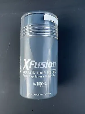 XFusion Keratin Hair Fibers 15 Gram Dark Brown By Toppings Free Shipping • $19
