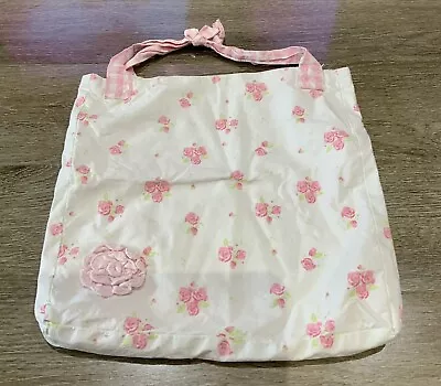 Lollipop Lane Nursery Floral Baby Girls Pink Storage Pouch Cot Fabric Bag • £2.99