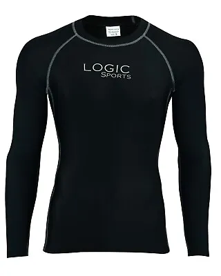 £8.99 • Buy Logic Mens Full Sleeve Compression Running Armour Base Layer Top Gym Sports Skin