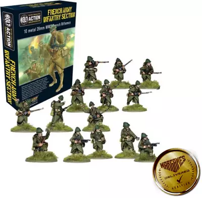 Warlord Games Bolt Action Miniatures - French Army Infantry Section Set • $34